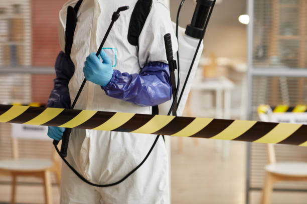 Professional Sewage Cleanup technician working in Battle Ground, IN